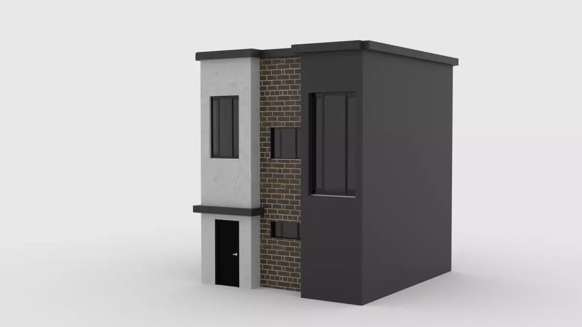 Realistic House 3D Model for high texture 3D model