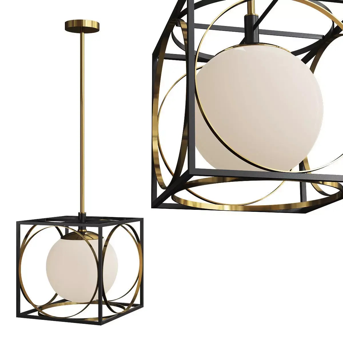 Wadsworth Pendant Light Low-poly 3D model
