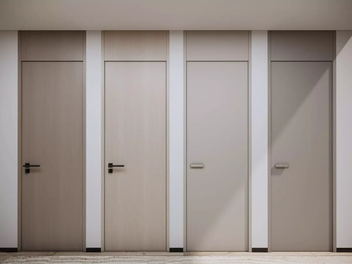 Door Modern bedroom-door-entrance door-wooden door 3D model order