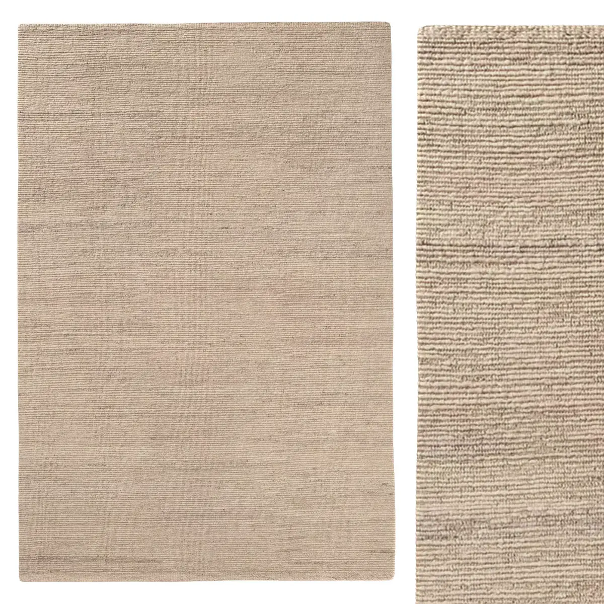 ANNU WOOL RUG Sand 3D model