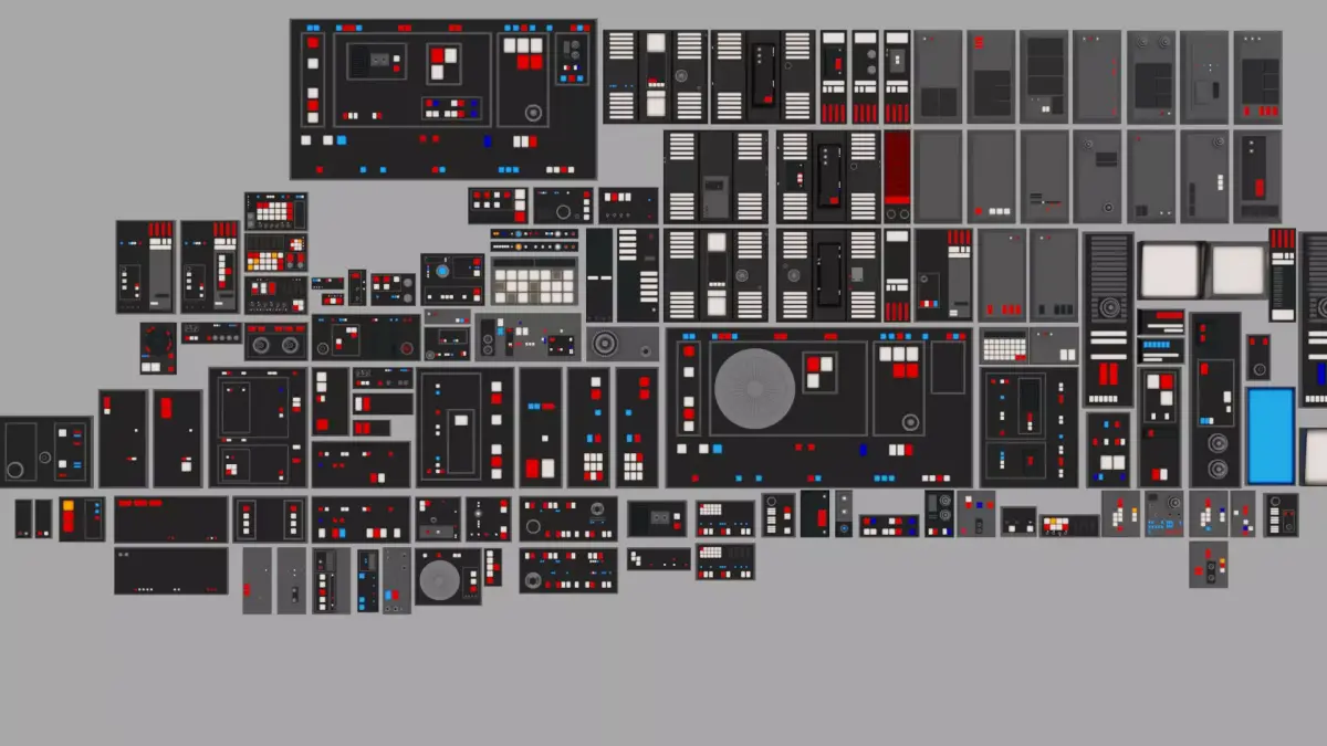 Star Wars Imperial Panels Pack 1 Low-poly 3D model