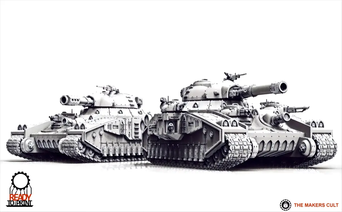Feudal Guard - Heavy Battle Tank 3D print model