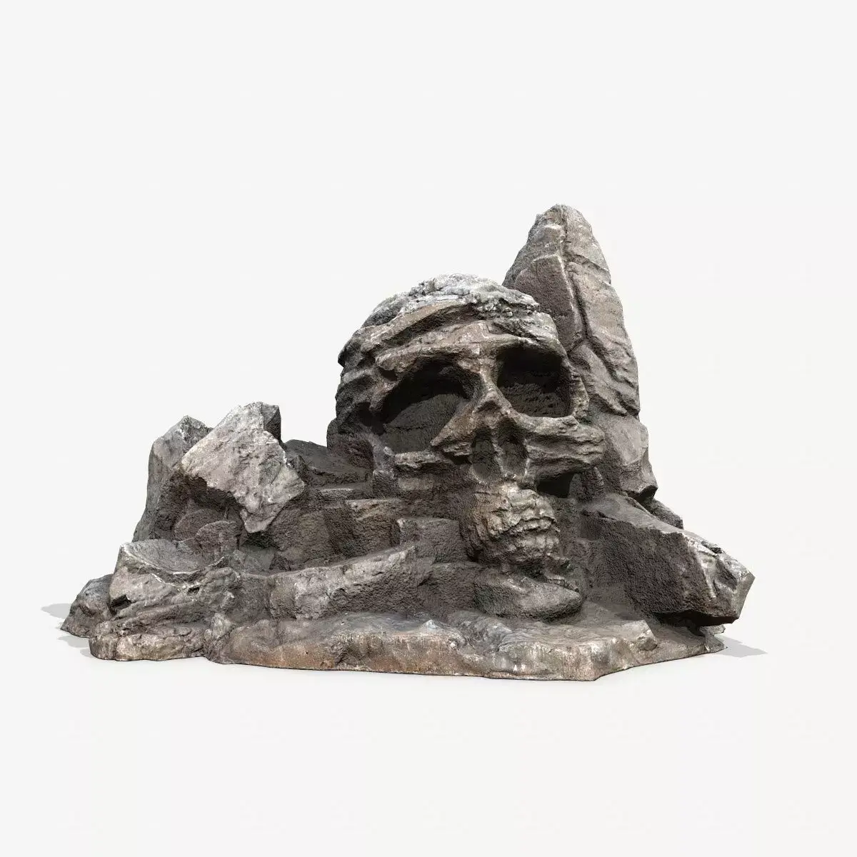 Skull Rock Low-poly 3D model 4