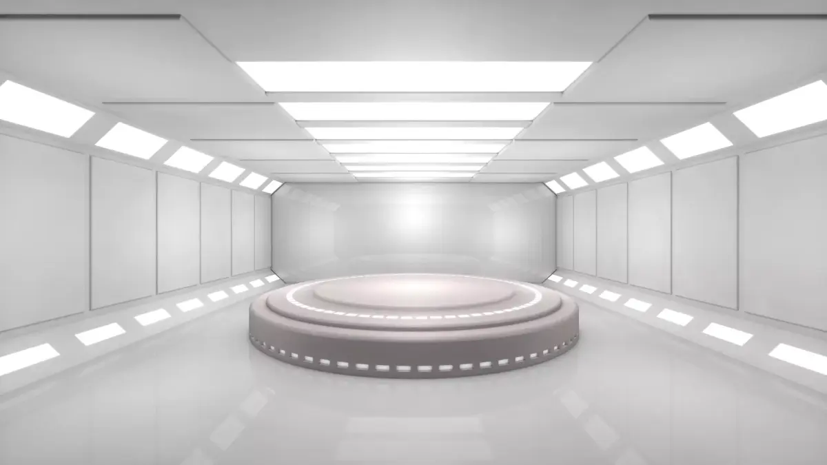 Sci Fi Room Low-poly 3D model 12