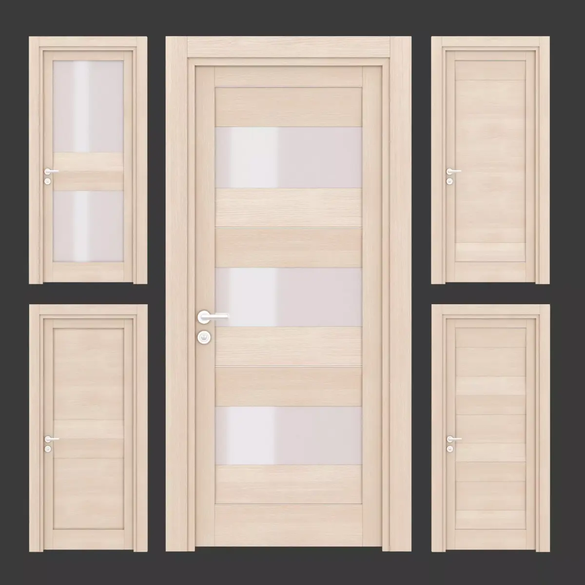  Ital doors Light Oak 3 3D model