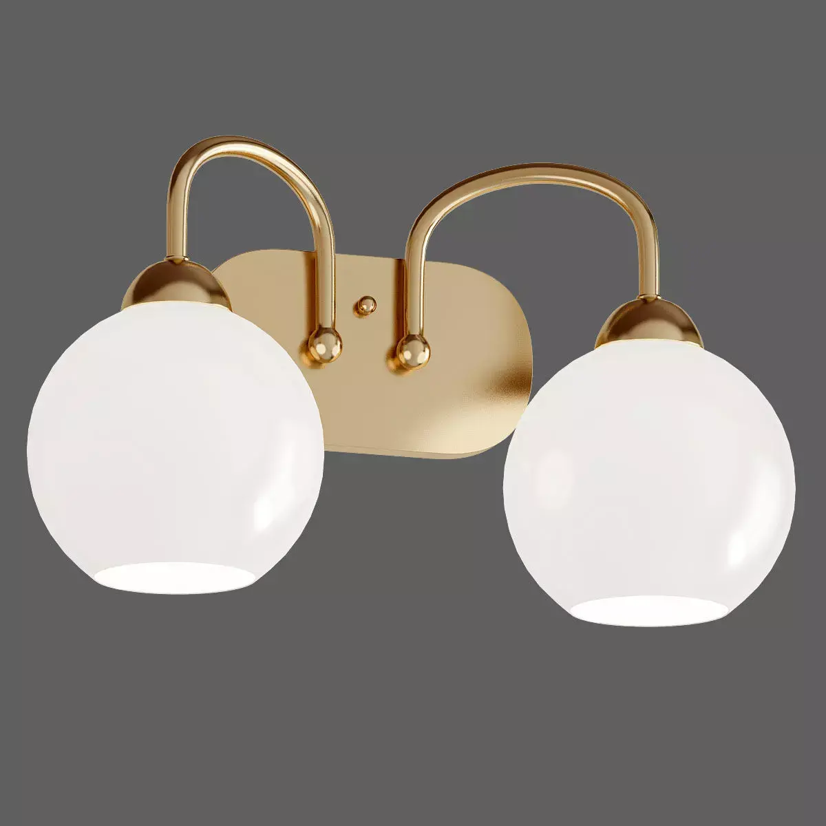 Carisa Collection 2 Light  Vintage Gold Bath Light 3D model