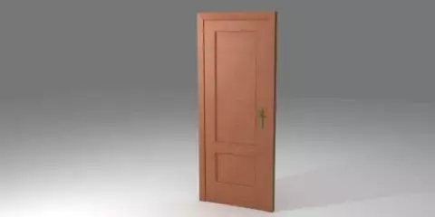 Simple Door Free 3D model order