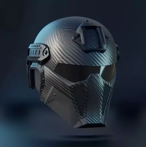 MIDJOURNEY DESIGN PRINTABLE HI-TECH HELMET STL 3D print model