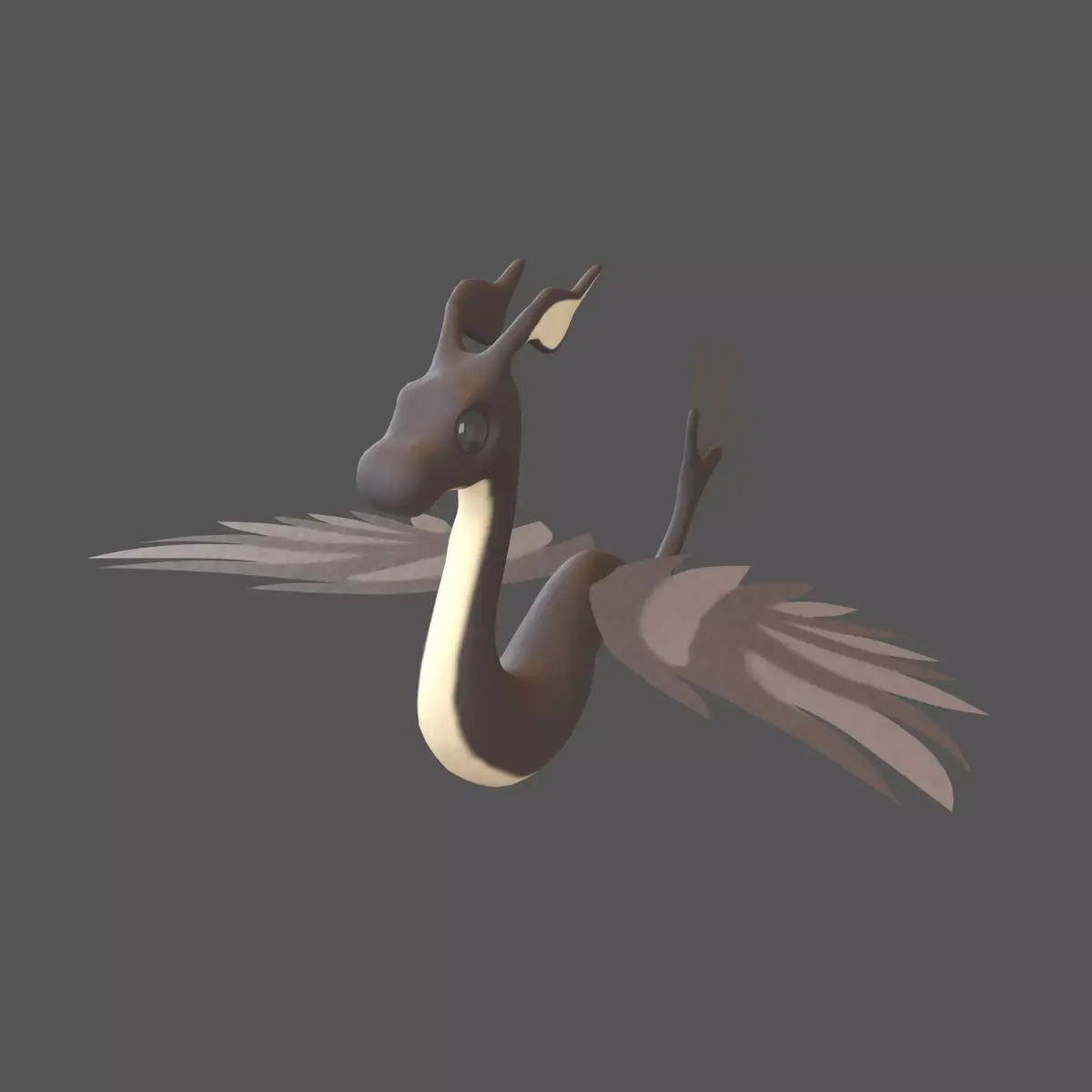 Cartoon Dragon Character v1 004 Low-poly 3D model