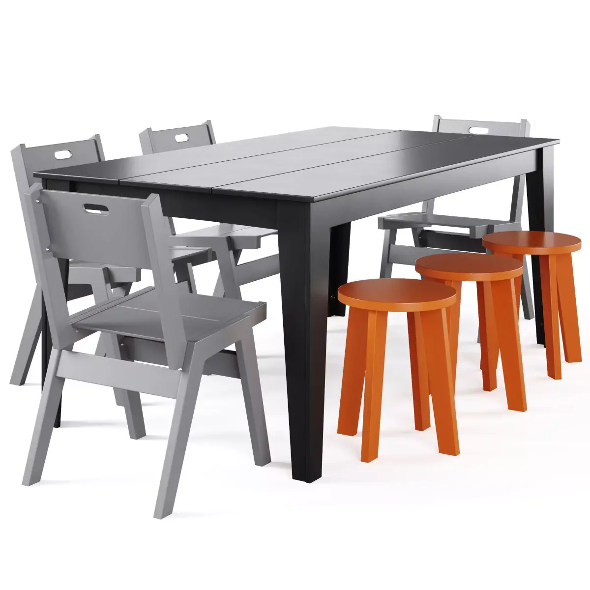 Alfresco Dining Table and Chair by Loll designs 3D model