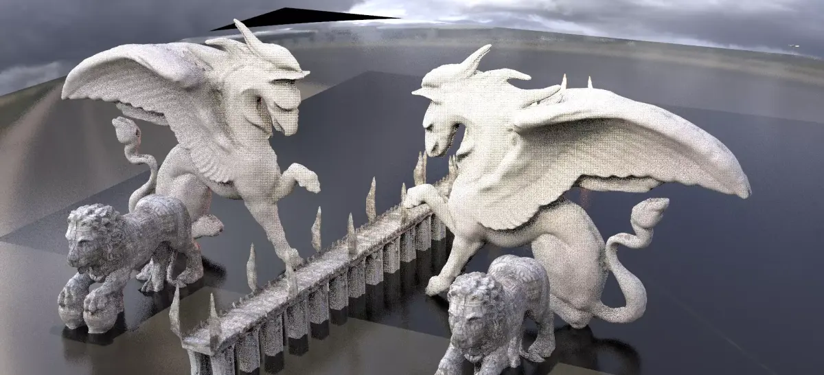 Palace of Pegasus Kitbash 2 3D model