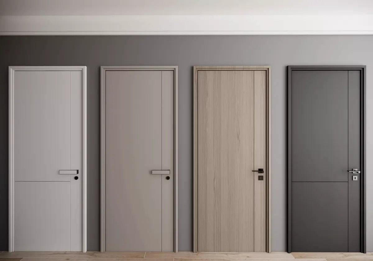 Door Modern bedroom-door-entrance door-wooden door 3D model 3