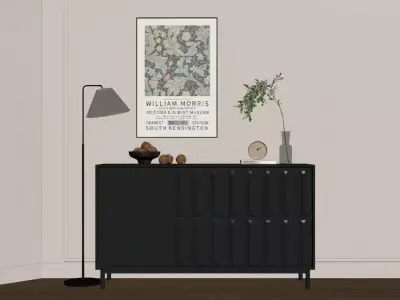 Modern minimalist home decor 3D model