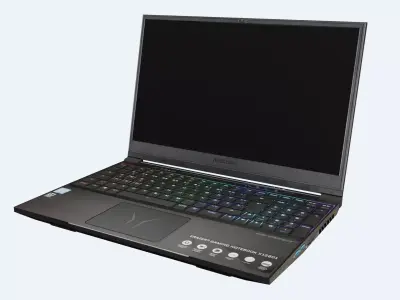 Laptop Low-poly speaker box Low-poly 3D model