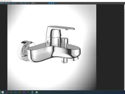 Faucets and shower set 3D model