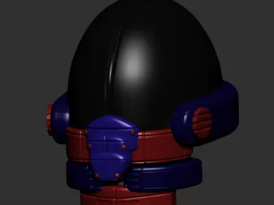 helmet high poly sculpt 3d printable ver 7 3D model 3D model 95