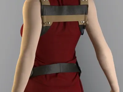 Si-Fi Future Clothes - 41 Marvelous Designer and Clo3D 3D model