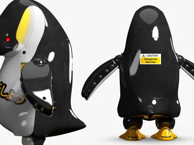 Penguin Robot 3DS Max 3D model