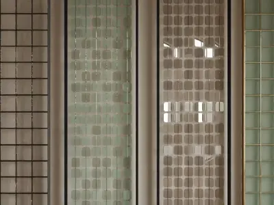 glass partition 3D model