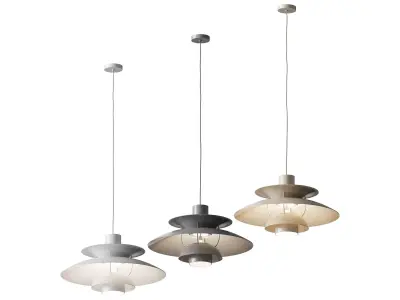 PH 5 pendant lamp monochrome 3D model