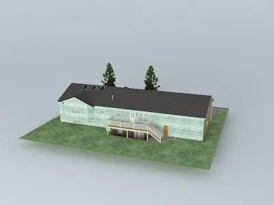 Split Entry house Free 3D model