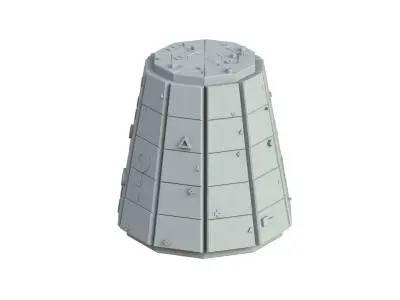 Sci Fi Object No 2897 Low Poly Low-poly 3D model