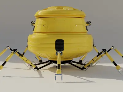 spider sci fi robot 3D model