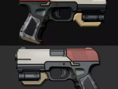 Pistol Sci Fi N242014 3D model