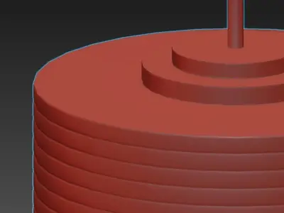 CAPRI pendant light with shade 3D model