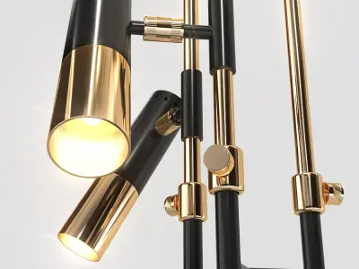 Delightfull IKE floor 3 lamps 3D model