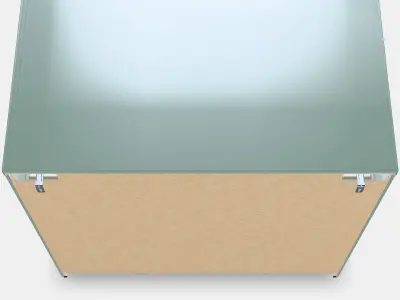 MALM Chest of 3 drawers 2 Low-poly 3D model