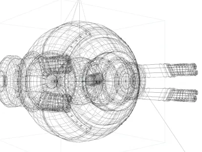 Sci-Fi - Drone - Probe Low-poly 3D model