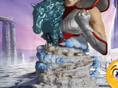 Caballeros del zodiaco Diorama fan made 3D print model