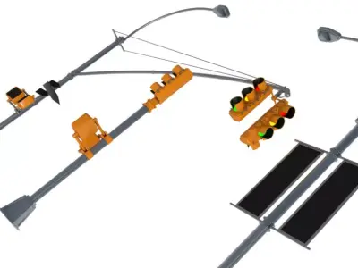 Traffic Lights 3D model