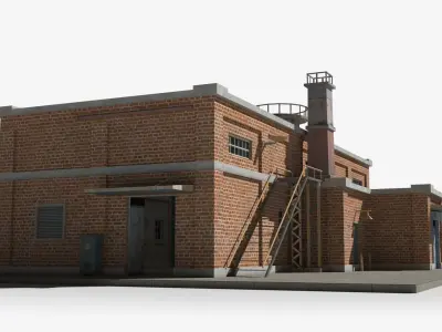 Factory xx3 Low-poly 3D model purchase