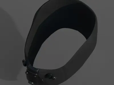 Gas mask respirator scifi futuristic 3d  Low-poly 3D model