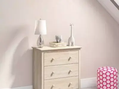 Unfinished Sommerville Bachelor Chest 3D model