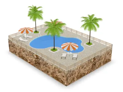 Swimming pool 3D model