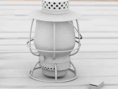 Railroad Lantern 3D model