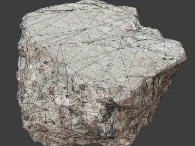 Concrete Debris Low-poly 3D model
