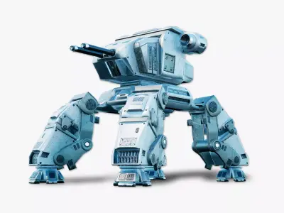 Obliterator - Heavy Battle Mech Low-poly 3D model