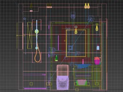 Master Bathroom 3D model