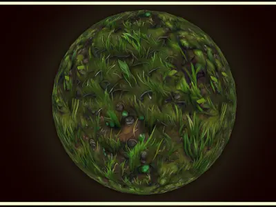 Grass Forest Floor 20 TEXTURES Hand-painted Seamless Texture