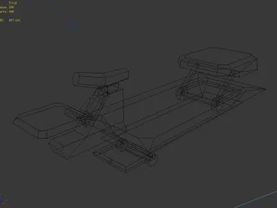 Ground object - lifting platform 3D model