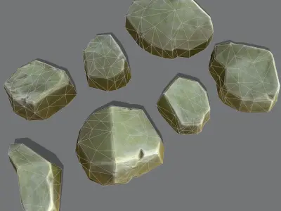Rock Stone Low-poly 3D model