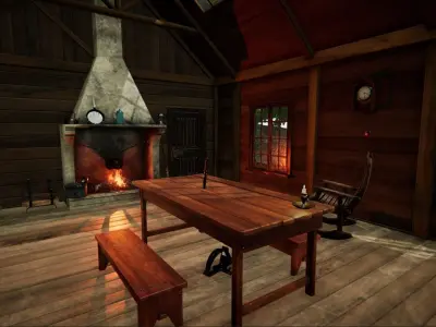 Hunters Hut Low-poly 3D model