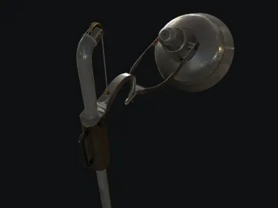 Retro Medical Floor Lamp Low-poly 3D model