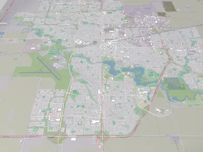 Cityscape Regina Brazil  3D model