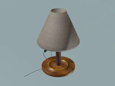Night standing lamp Low-poly 3D model