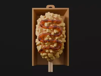 Street Food-Hot dog-clicker 3D print model